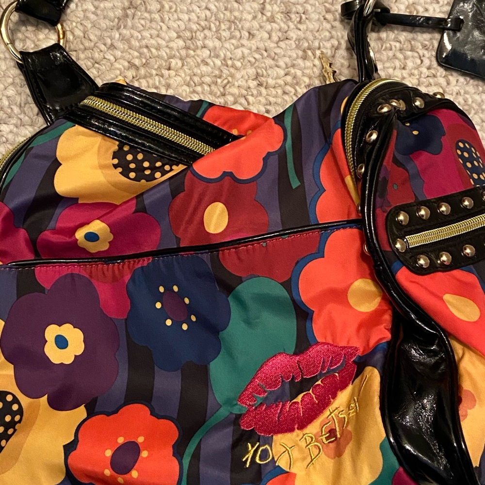 Betsey Johnson Multicolor Floral Purse
